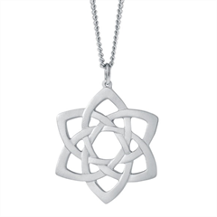 Celtic Rose 16" Pendant - Amos Pewter