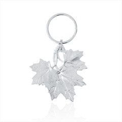 Maple Leaf Key Ring - Amos Pewter