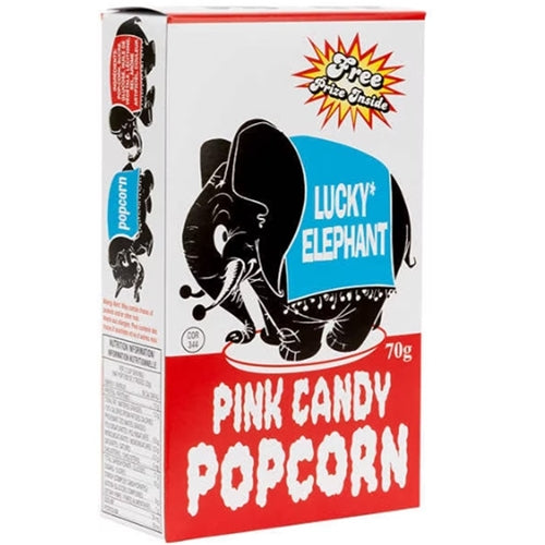 Pink Candy Popcorn (70g Box) - Lucky Elephant