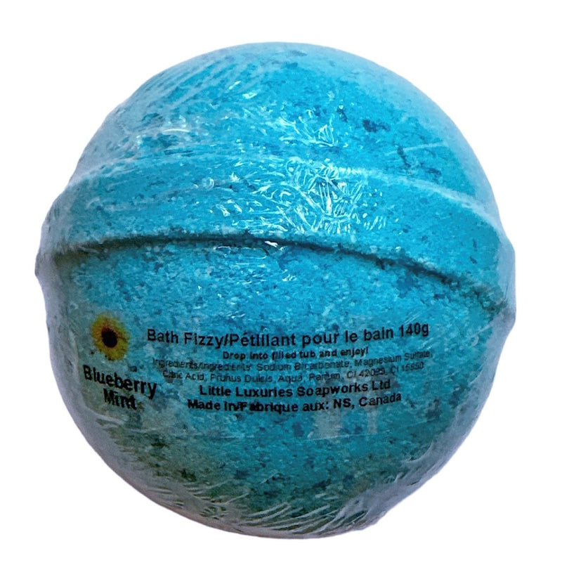 Blueberry Mint Bath Bomb - Little Luxuries Soapworks