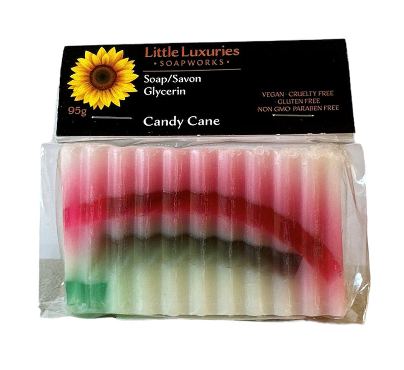 Candy Cane Soap - Little Luxuries Soapworks