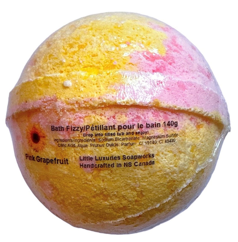 Pink Grapefruit Bath Bomb - Little Luxuries Soapworks