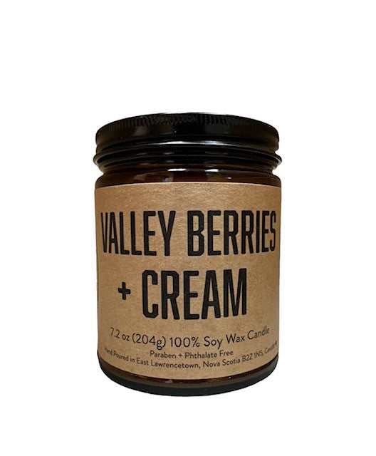 Valley Berries + Cream Candle - Lawrencetown Candle Co.