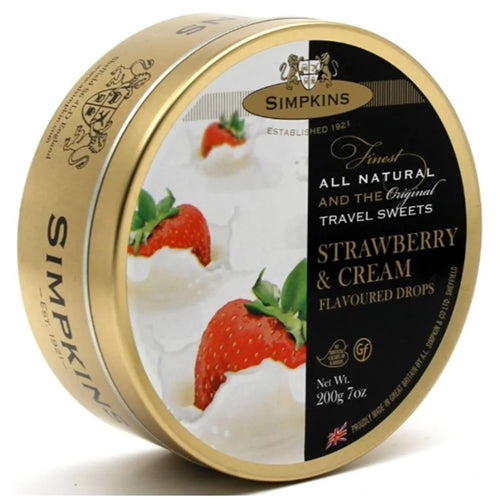 Strawberry & Cream Flavoured Drops - Simpkins