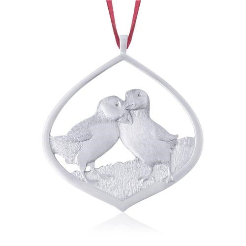 Puffins 2022 Ornament - Amos Pewter