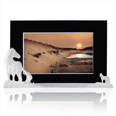 Horses Of Sable Island Picture Holder - Amos Pewter