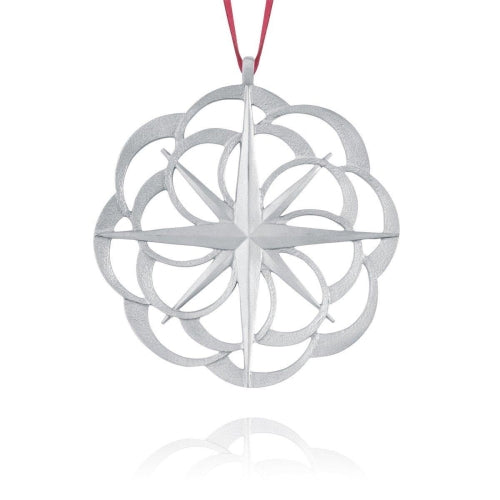 Compass Rose 2011 Ornament - Amos Pewter
