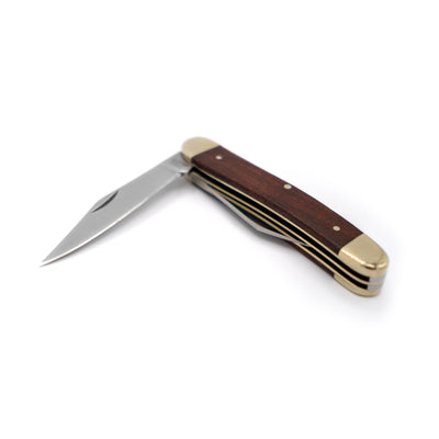 2 Blade Folder Knife - Grohmann Natural Rosewood