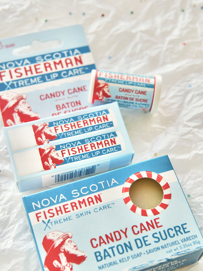 Nova Scotia Fisherman Candy Cane Lip Balm Double Pack