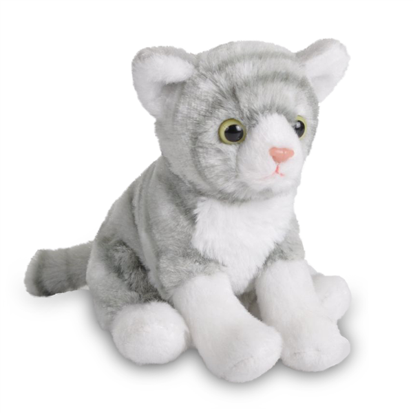 PocketKins 5-inch Gray Tabby Cat  - Wild Republic