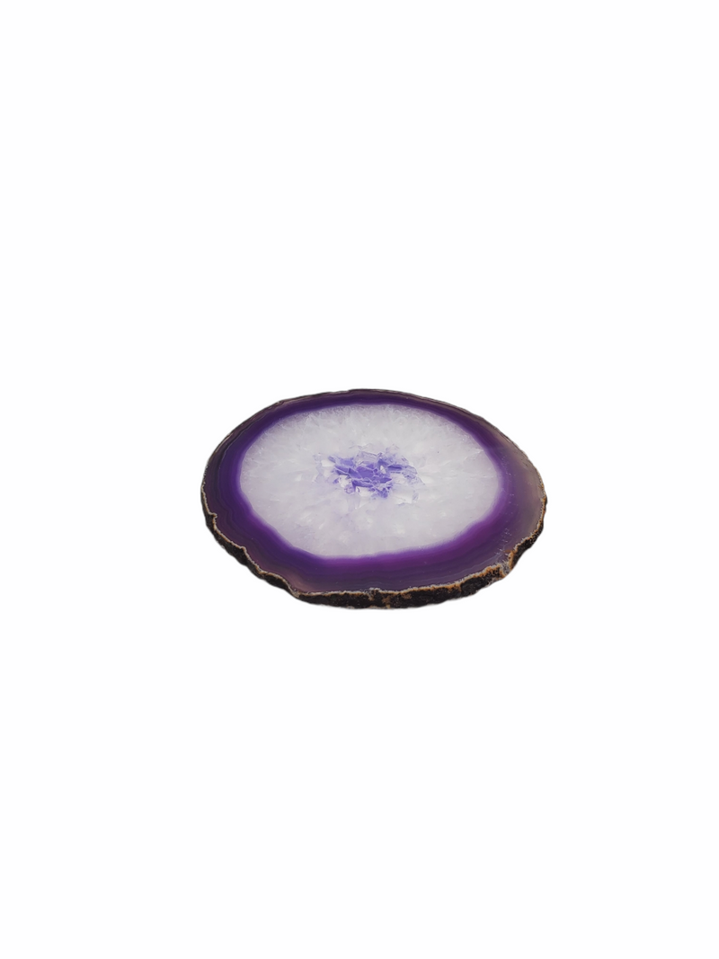 Purple Agate - Thin Rock Slice (6 - 8cm)