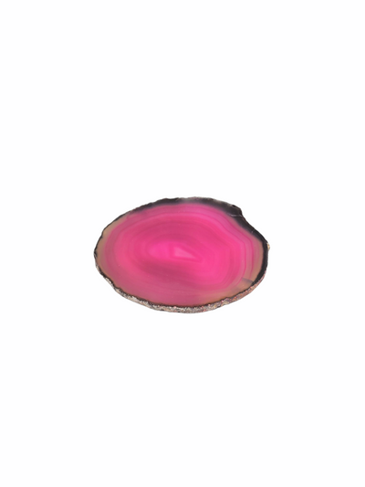 Pink Agate - Thin Rock Slice (6 - 8cm)