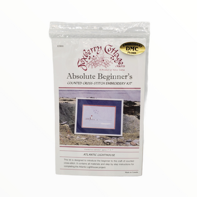 Atlantic Lighthouse Absolute Beginners Cross Stitch Kit - Foxberry Cottage