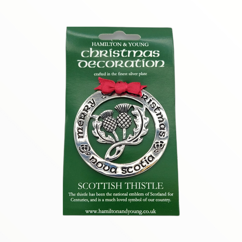 Scottish Thistle Christmas Decoration - Hamilton & Young