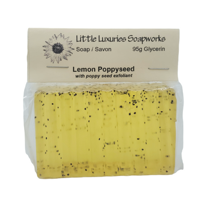 Lemon Poppyseed Soap - Little Luxuries Soapworks