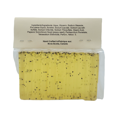 Lemon Poppyseed Soap - Little Luxuries Soapworks