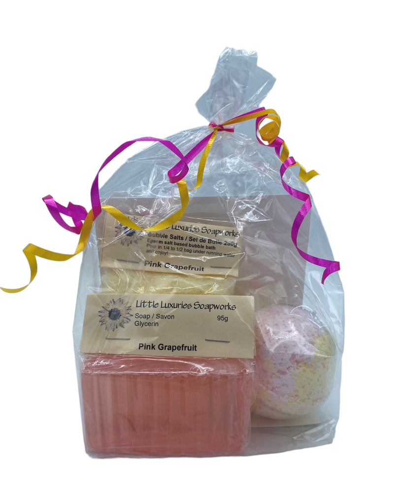 Pink Grapefruit Gift Bag - Little Luxuries Soapworks