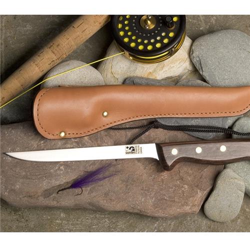 Fillet Knife & Leather Sheath - Grohmann