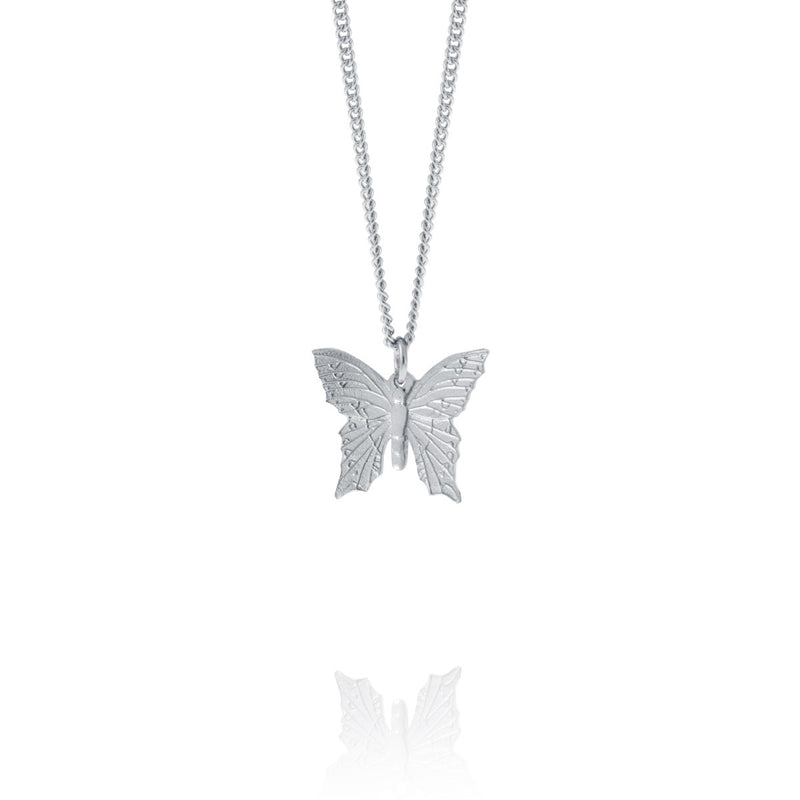Butterfly Necklace Pendant 18 - Amos Pewter