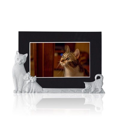 Cat Picture Holder - Amos Pewter