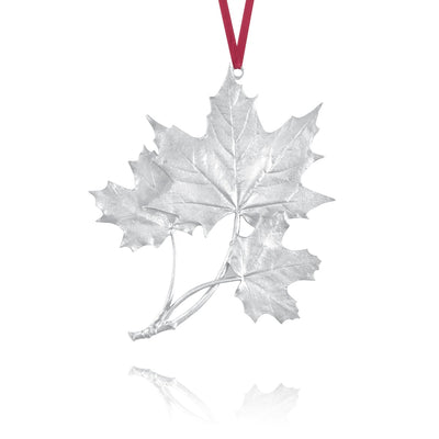 Maple Leaf 2004 Ornament - Amos Pewter