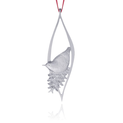 Nuthatch 1986 Ornament - Amos Pewter