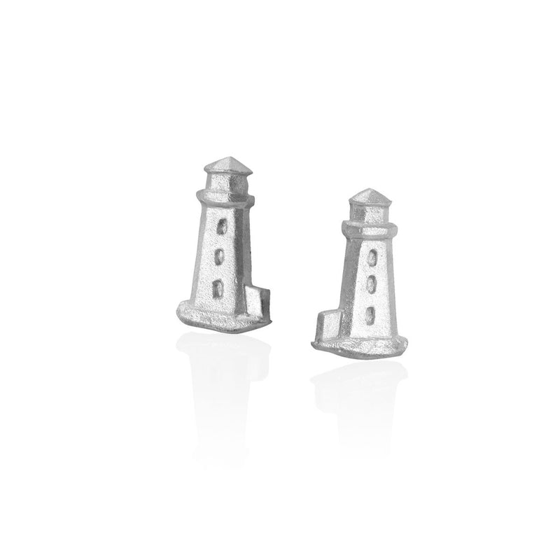 Peggys Cove Post Earrings - Amos Pewter