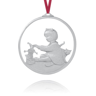 Quiet Time 1988 Ornament - Amos Pewter