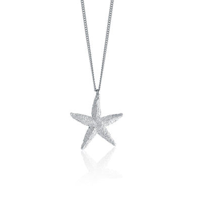 Starfish Necklace Pendant 18 - Amos Pewter