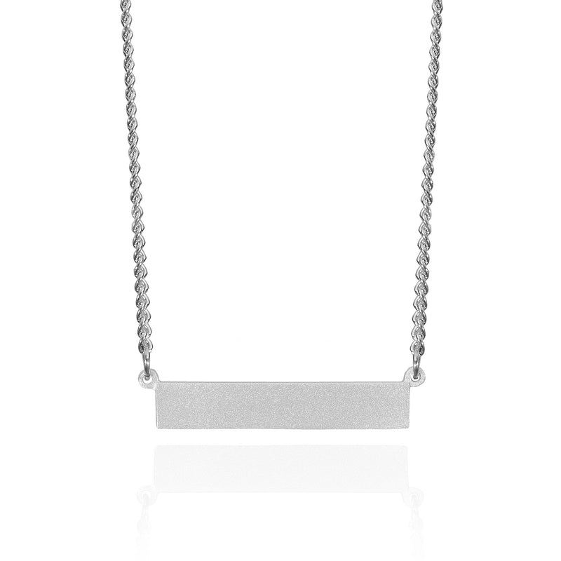 Stratus Horizontal Necklace Pendant 16 - Amos Pewter