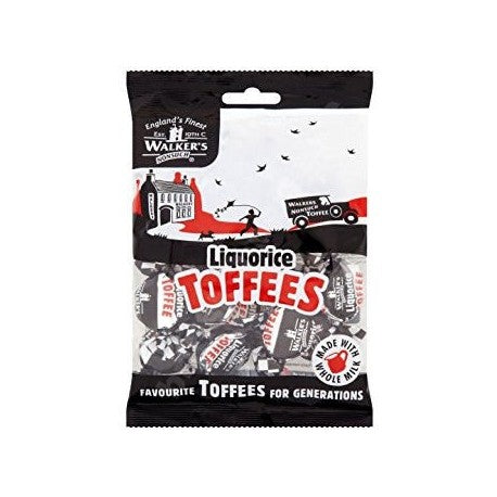 Liquorice Toffees (150g Bag) - Walker&