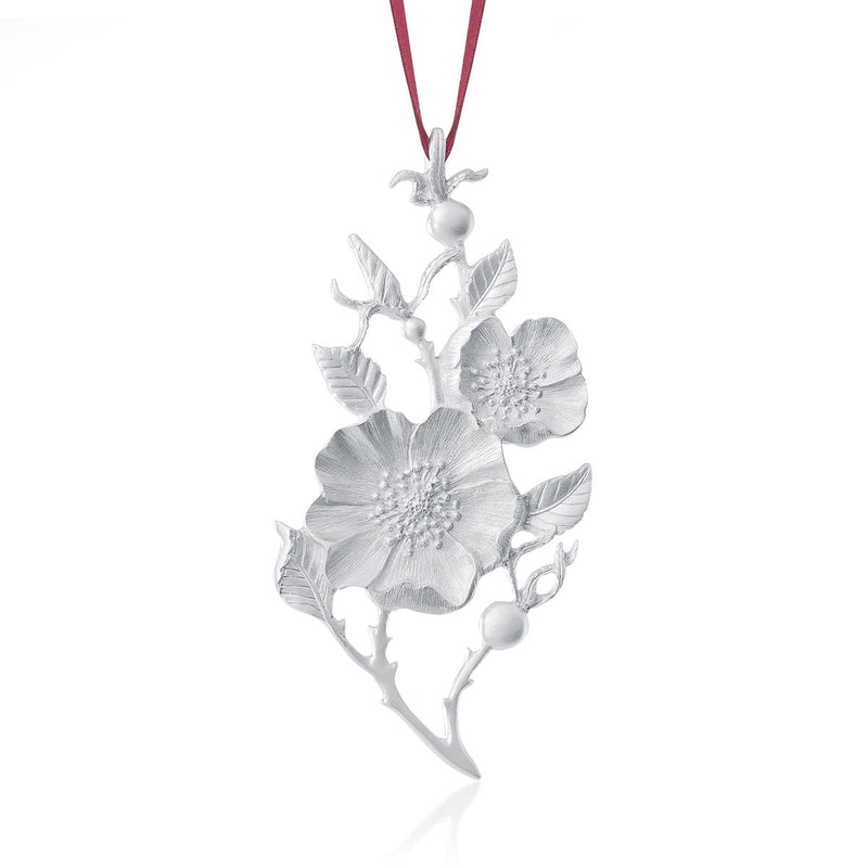 Wild Rose 2020 Ornament - Amos Pewter